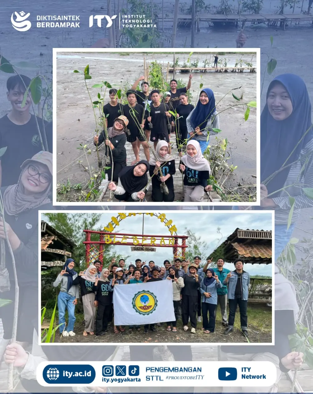 Aksi Nandur Mangrove oleh HMTL ITY
