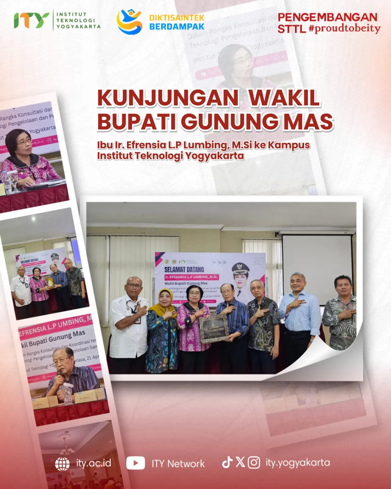 Kunjungan Wakil Bupati Gunung Mas ke ITY