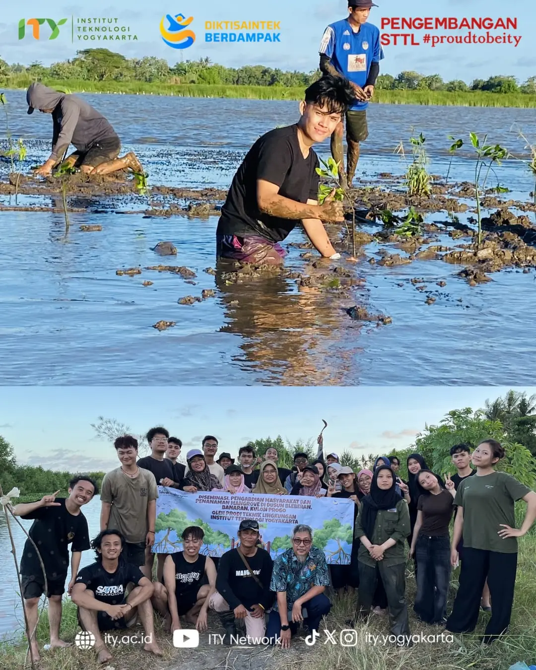 Aksi Nyata Teknik Lingkungan ITY: Rayakan Hari Lingkungan Hidup 2026 dengan Restorasi Mangrove di Kulonprogo