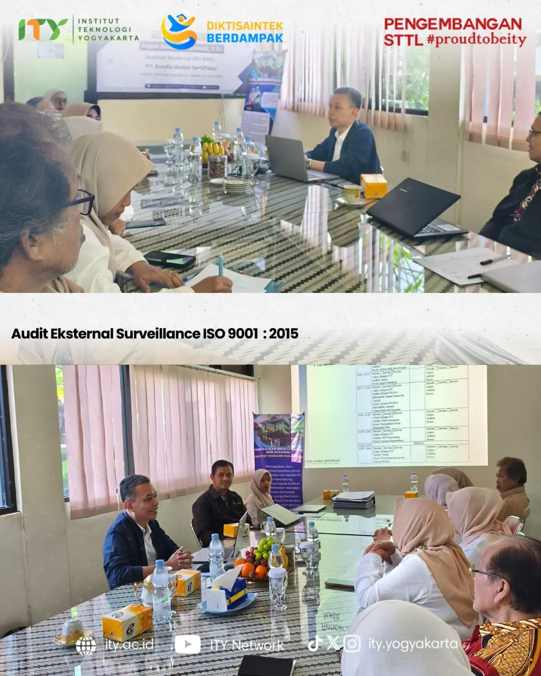 Jaga Mutu Pelayanan Non Akademik, ITY Jalani Audit Eksternal Surveillance ISO 9001:2015