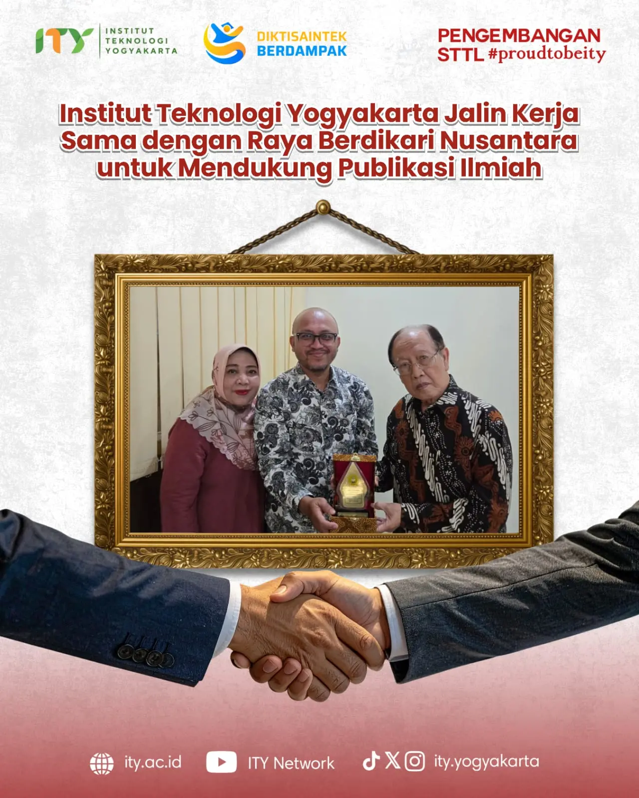 ITY Jalin Kerja Sama dengan Raya Berdikari Nusantara untuk Mendukung Publikasi Ilmiah