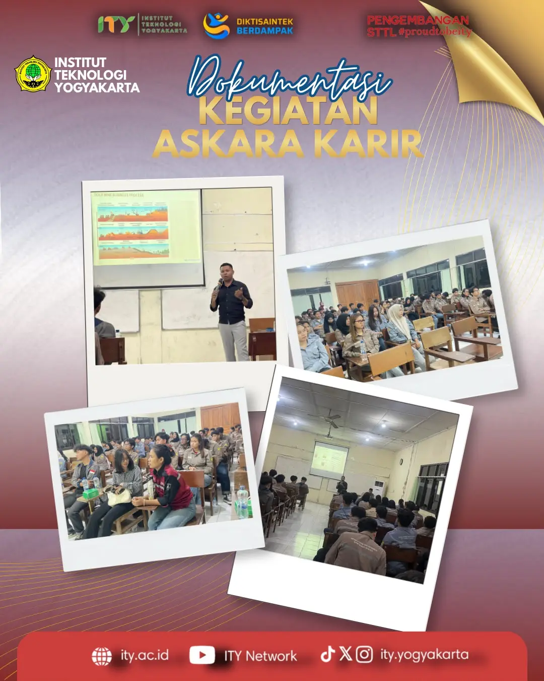 HMTP ITY Bersama Aksara Karir Gelar Seminar "Short-Term Mine Planning in Open Pit Gold Mining"